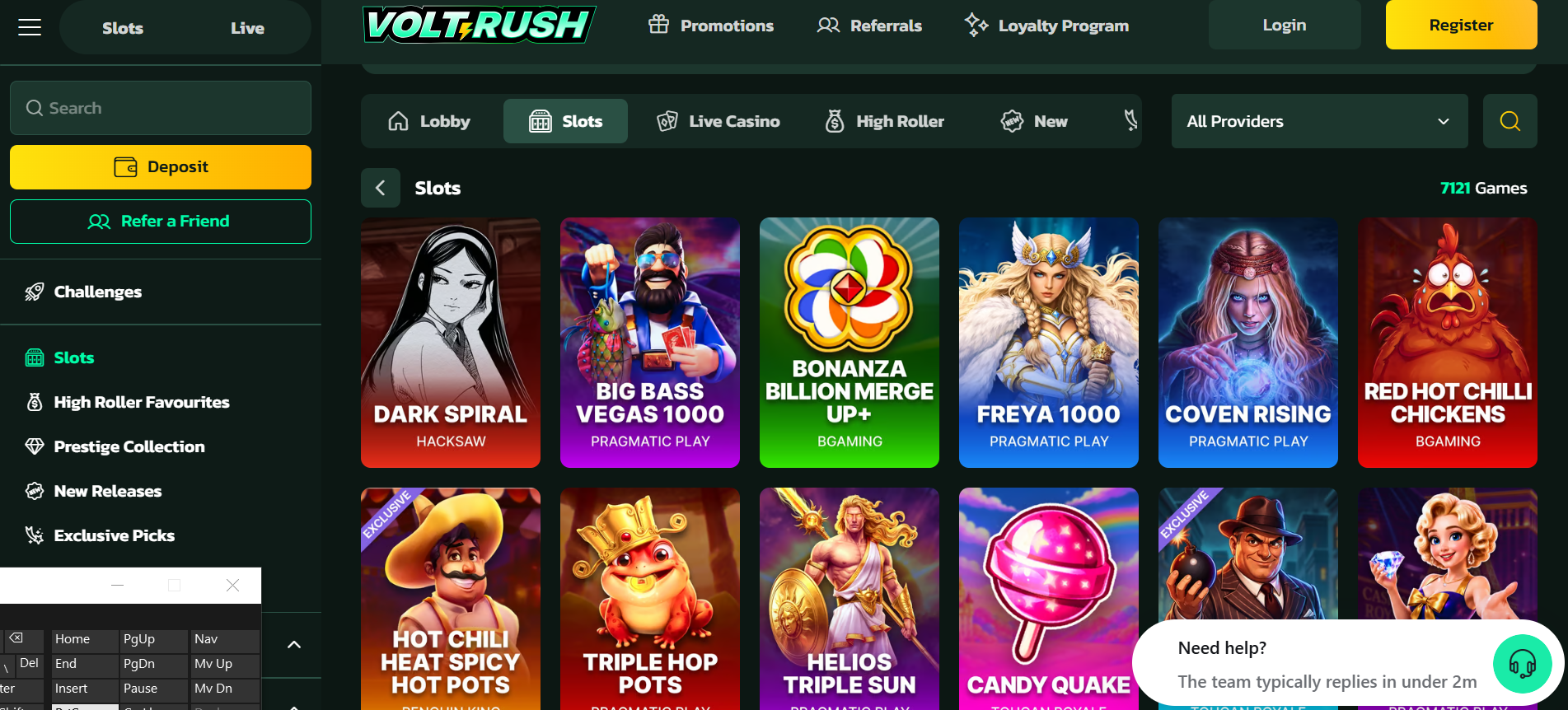Voltrush casino
